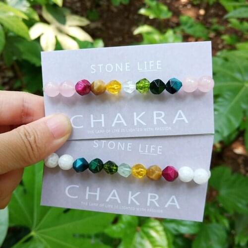 Neovivi Earth Letter Paper Card Wish Bracelets for Women Men Classic Nature Stone Beads Bracelets&Bangles Homme DIY Yoga Jewelry