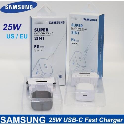 New For Samsung Note10 Super Charger Note10 Plus 25W Super Fast Charger Black Reizen USB C PD PSS Snel Opladen Adapter EP-TA800