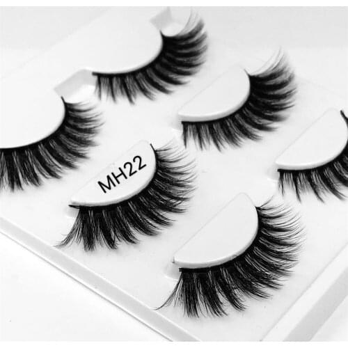 New 6 pairs/2boxs natural false eyelashes fake lashes long makeup 3d mink lashes extension eyelash mink eyelashes for beauty 22