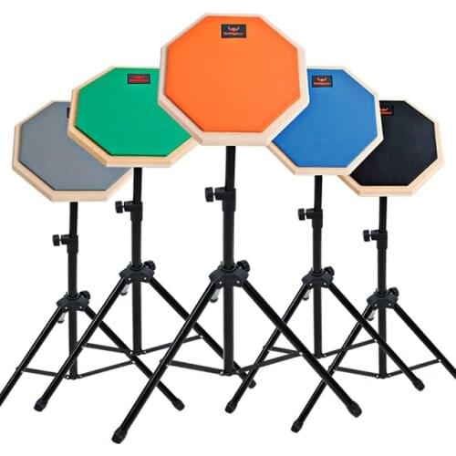 Percussion accessories Wholesale 8 inch silent parctice pad drum with stand
