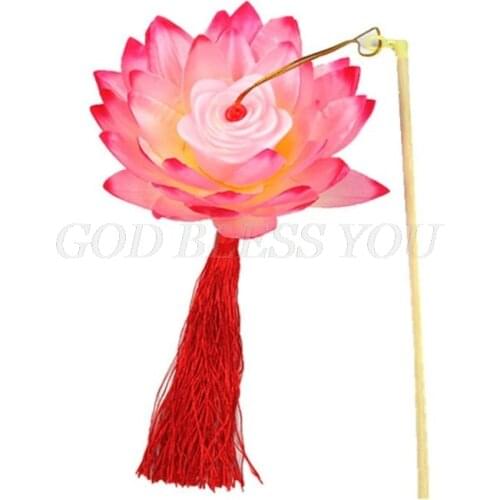 Portable Amazing Blossom Lotus Flower Light Lamp Party Glowing Lanterns For Mid-Autumn Festival Gift Dancing Props Drop Shipping
