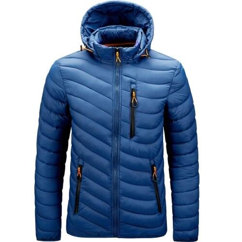 Removable Cap Casual Cotton Jacket Zipper Digging Bag Hooded Cotton Jacket Man Winter Jacket Outdoor Climbing Suit