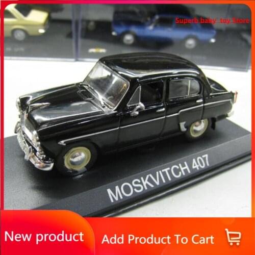 Russia MOSKVITCH 407 Taxi Alloy Car Van Model Diecast 1/43 Static Shows Classic Soviet Union Toys for Kids Children Gifts