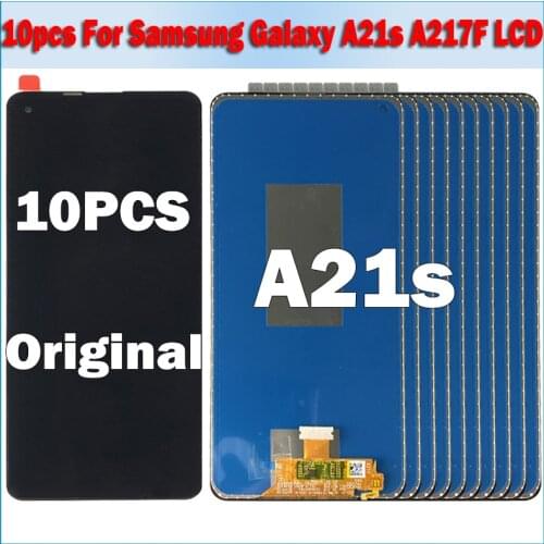 10pcs Original For Samsung Galaxy A21S A217F A217F/DS A217 LCD Touch Screen Digitizer Display Replacement For Galaxy A21s LCD