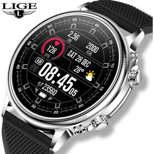 Smart Watch Men Heart Rate Blood Pressure Call Reminder For Android IOS Sports Fitness 2021 New Full Touch Screen Smart Watch