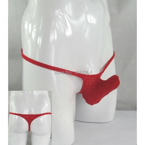 Mens Rocket Thong Bulge Low Rise string airy sport eyelet nylon spandex g4955