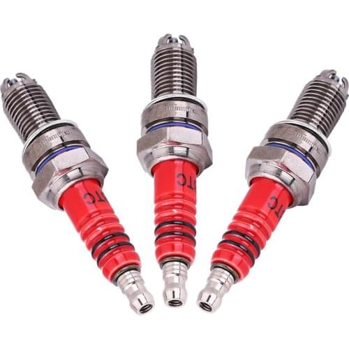3pcs Spark Plug D8TC 3 Electrode For CG6 125cc 150cc 200cc CF250 Motorcycle Scooter ATV Quads​ Motorcycle Accessories