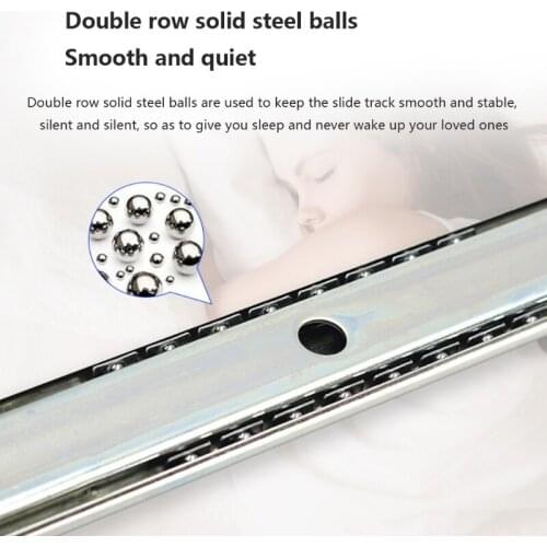 K1KA 1Pair Heavy Duty Ball Bearing Slides Keyboard Drawer Tray Accessories Furniture Rail Rack with Adjustable Height Bracket