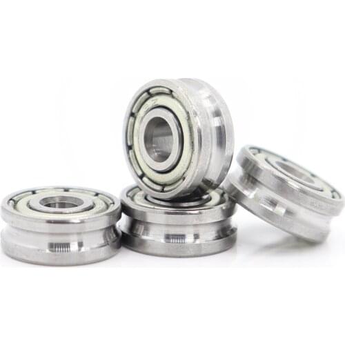 U041304 U Groove Sealed Ball Bearing ( 4PCS ) 4*13*4 mm Pulley Wheel Bearings U2/1 Guide Track Rlooer Bearing