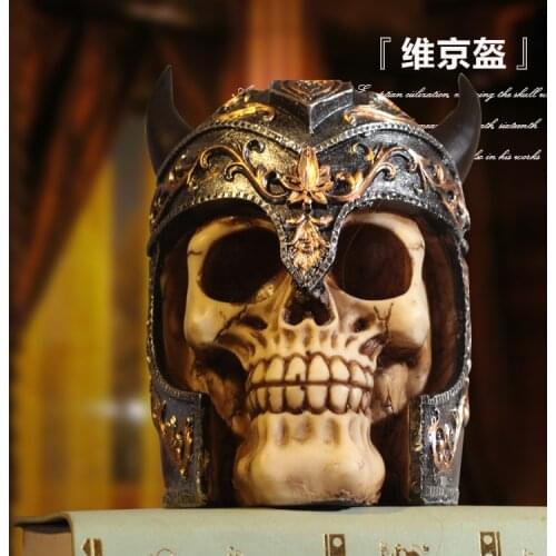 Skull View Decorative Bar Cafe Decorative Spartan Armored Warriors Haunted House Ghost Festival Caribbean Witches Halloween