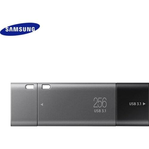 SAMSUNG USB 3.1 USB Flash Drive 256GB 128GB 64GB 32GB Metal Double Port Pen Drive Type C Type A Flash Drive DUO Plus Pendrive