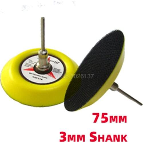 3 Inch 75MM Psa Vinyl Self-adhesive Back-up Sanding Pad + 3MM Shank For Polishing Disc Power Tools Pu Backup Sander Backing