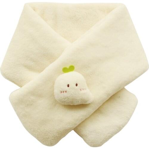 Fashion Lovely Sweet Clouds Women Winter Warm Scarf Thicken Imitation Fur Scarf Female Accessories Winter Shawl White