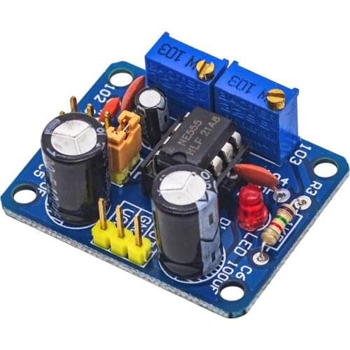 1PCS/LOT NE555 module pulse frequency adjustable duty cycle square wave rectangular wave signal generator