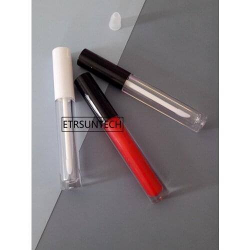 100pcs 4.5ml Round Empty Lip Gloss Tubes Bottles Lip Balm Bottle Brush Container Mini Refillable Bottle Lipgloss Tube F3828