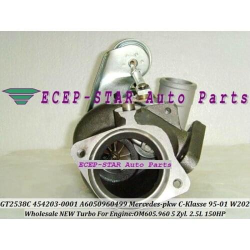Free Ship GT2538C 454203 0001 6050960499 454203-5001S Turbo For Mercede-s PKW C E G W461 G290 W210 E250 W202 C250 OM605 2.5L