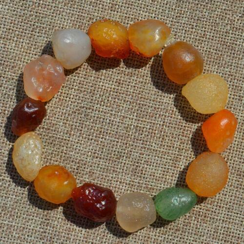 Natural Alxa Gobi Agate Rough Cherry Red Agate Bracelet Wine Red Bracelet