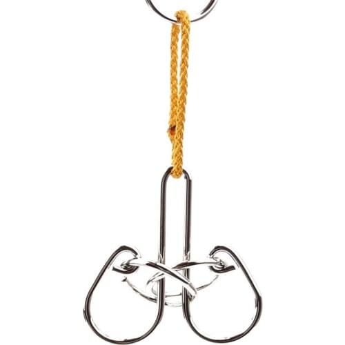 Classic Metal String Rope Puzzle Logic Mind Brain Teaser Game Toys For Adults Kids Learning Education