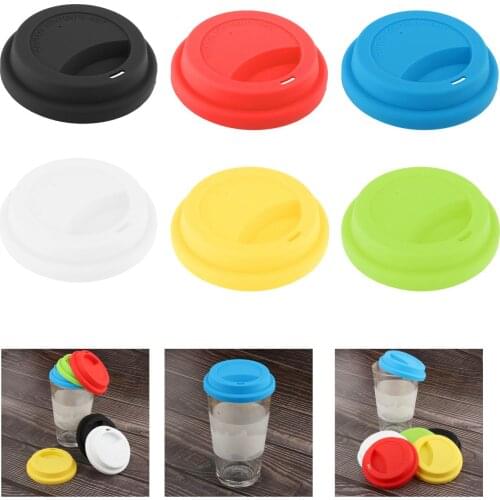 Silicone Cup Cover Dustproof Reusable Suction Universal for Tea Glass Caps