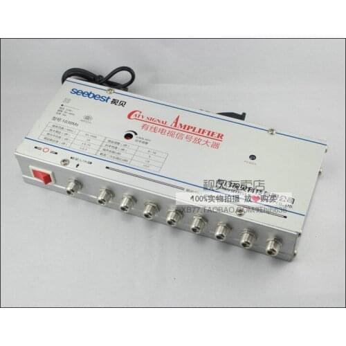 SB-1030M8 8 Way CATV Signal Amplifer Sat Cable TV Signal Amplifier Splitter Booster CATV 30DB
