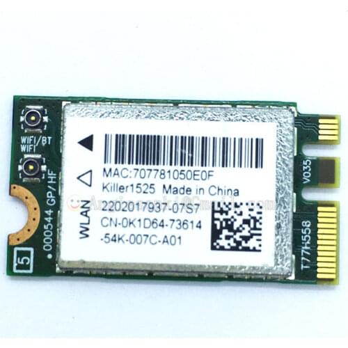 K1D64 Killer 1525 AC WIFI WLAN CARD+Bluetooth 4.0 For Atheros QCNFA34AC Bigfoot networks Killer 1525