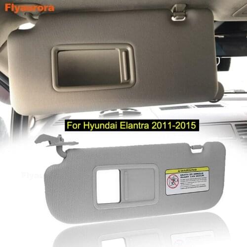 1PCS For Hyundai Elantra 2011-2015 Interior Sunvisor Sun Visor Front Windscreen Antidazzle Sun Shade Sunshield With Mirror Kit