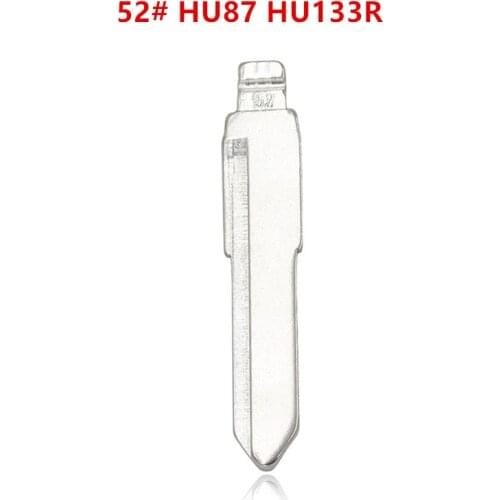 20pcs 52# HU87 HU133R Metal Uncut Blank Flip Remote Key Blade For Suzuki Swift for keydiy KD xhorse VVDI JMD No. 52