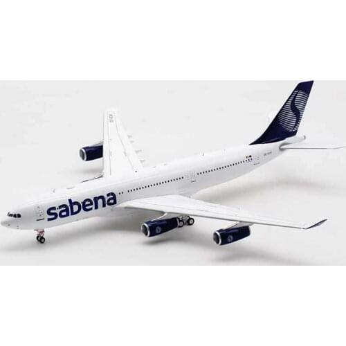 29CM 1:200 Scale A340-200 OO-SCW Sabena Belgium Airlines Airplane Aircraft Plane Model Diecast Toy with Base Landing Gear