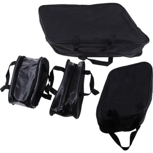 4 Pieces Saddlebag Packing Cube Inner Liner Luggage Suitcase Left And Right Liner Set With Double Zippers