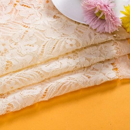 6 yards White black voile embroidery African lace fabric for lady bridal dress sewing material