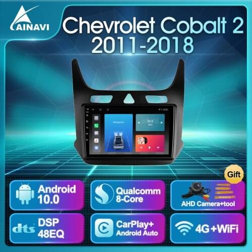 Car Radio QLED Android 10.0 For Chevrolet Cobalt 2 2011-2018 Auto Stereo Multimedia Player Navigation GPS Carplay DSP No 2din BT