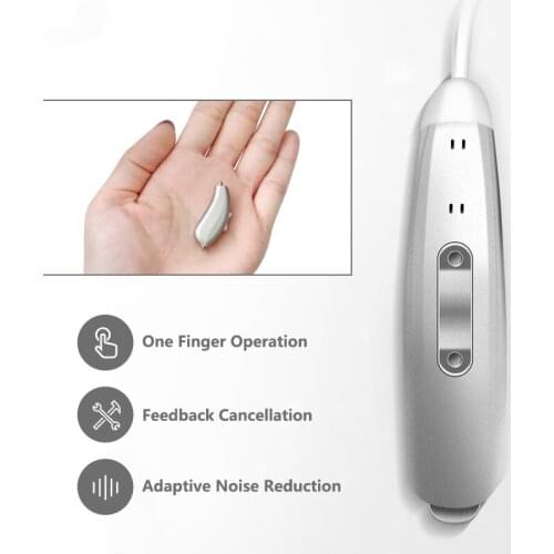 Wireless Digital Hearing Aid Mini Portable Sound Amplifier For The Elderly Deafness Hearing Impaired Left&Right Ear Aids Device