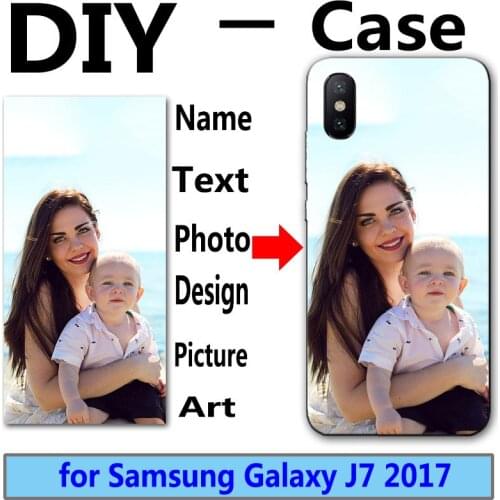 DIY Personalized custom photo name Customize printing design case For Samsung Galaxy J7 2017 SM-J730F J730F J730 J7 Pro 5.5"