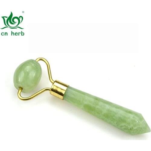 Cn Herb 100% Natural Grade A Jade Facial Slimming Massage Roller For Face And Eye Free Shipping