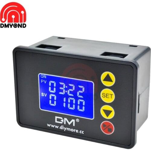 DC24V 480W 1.37 Inch LCD Display Microcomputer Time Control Module Time Relay Delay Switch Circuit Board Timing Control Module
