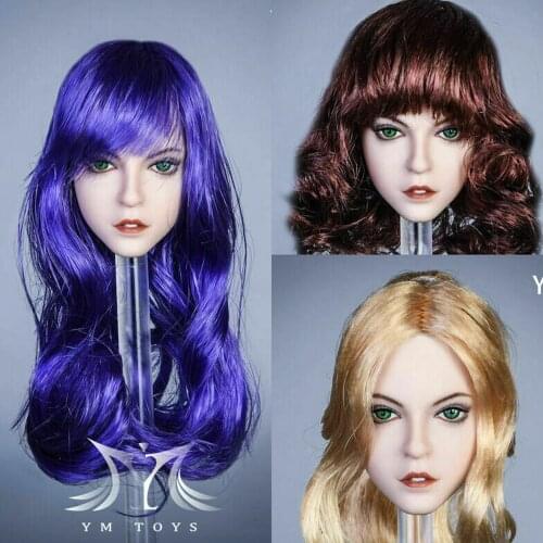 YMTOYS 1/6 Hair Transplant Female Head Sculpture YMT031A fit 12 inch TBL PH action figure body