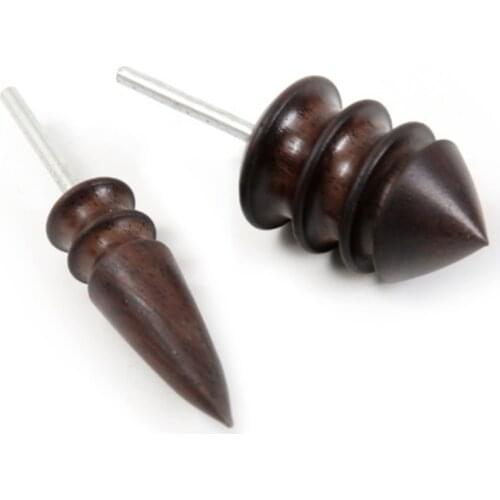 Leather Tool Edge Electric Polishing Slicker Flat/Pointed Head Sandalwood Leathers Craft DIY Tools Tip Burnisher Grinding Rod