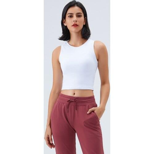 Sleeveless Scoop Neck Crop Top Private Label Tight Tank Top Rinning Shirts