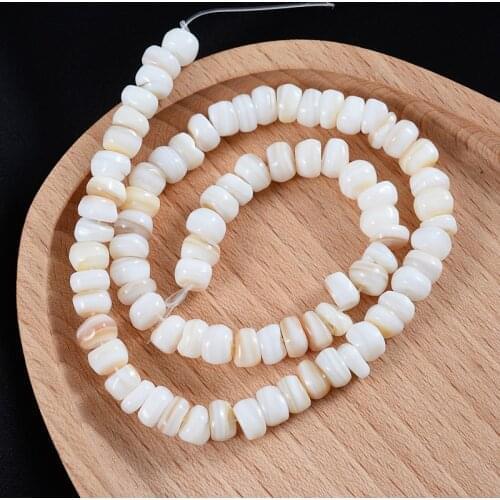 Fashion Natural White Shell Beads Loose Spacer Mother Pearl Beads For Jewelry Making Necklace Bracelet Earring Accessories