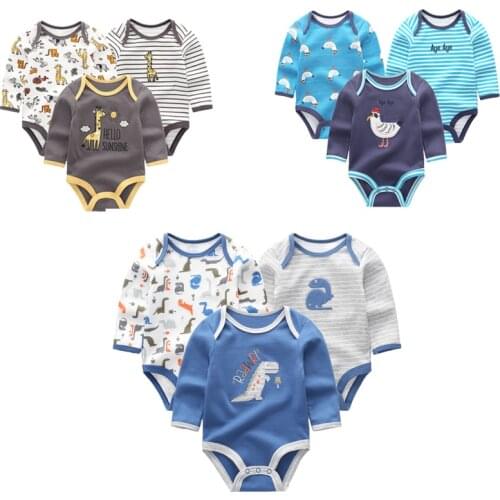 Fashion baby Jumpsuit summer 2020 3PCS/lot long sleeves baby boy roupas de bebe 0-12months newborn clothes