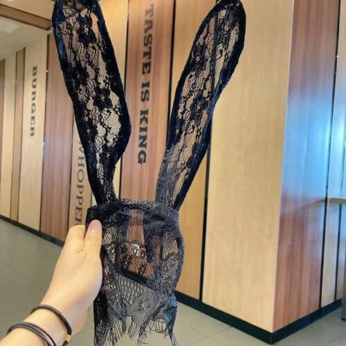 Bunny girl Cute cat ears hairband black sexy couple game party cosplay Gifts Sex hair accessories