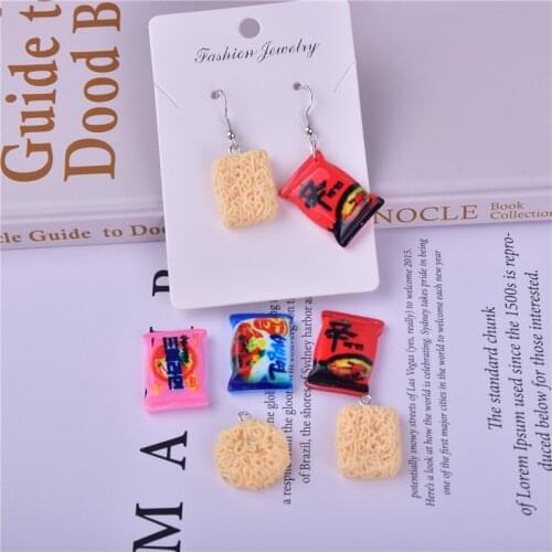 10pcs Instant noodles Resin Charms Earring Bracelet DIY Jewelry Making