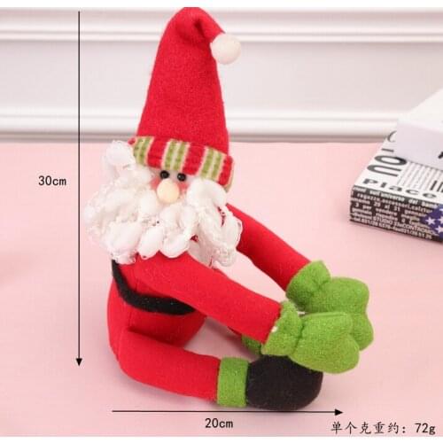 Christmas Red Wine Bottle Cover Bag Decoration Home Party Santa Claus Snowmen Packaging Xamas Party Ornament Wine Cover Bag