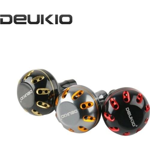 DEUKIO Fishing Reel Handle Knob Full Metal Spinning/Drum Bait Casting Reel Cranking Handle Knob Fishing Handle Replacement Parts
