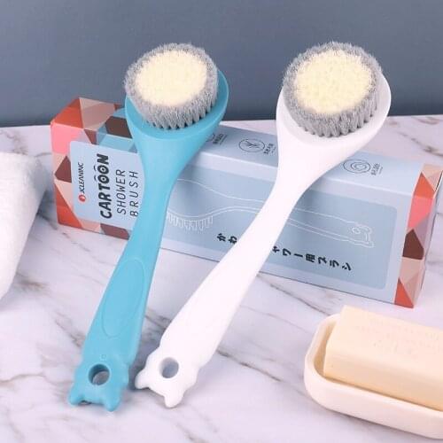 Bath Brush Long Handle Scrubber Skin Massage Brush Home Creative Foot Massage Body Peeling Brush Bathroom Accessories