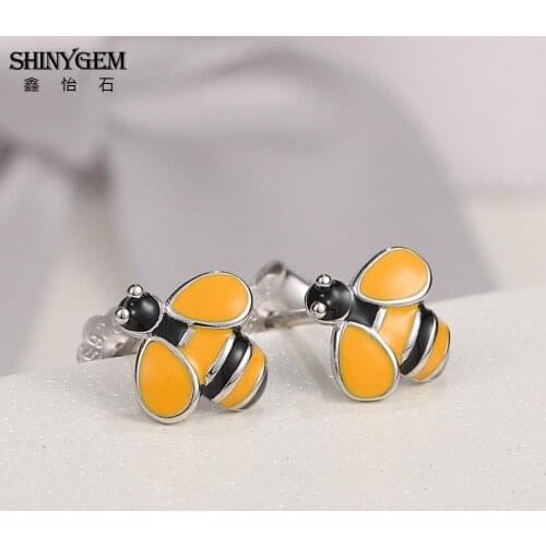 SHINYGEM Silver Earrings