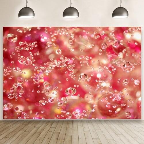Sparkling Water Drops Dazzling Crystal Pattern Backdrop Baby Shower Photography Home Party Background Studio Photo Table Booth