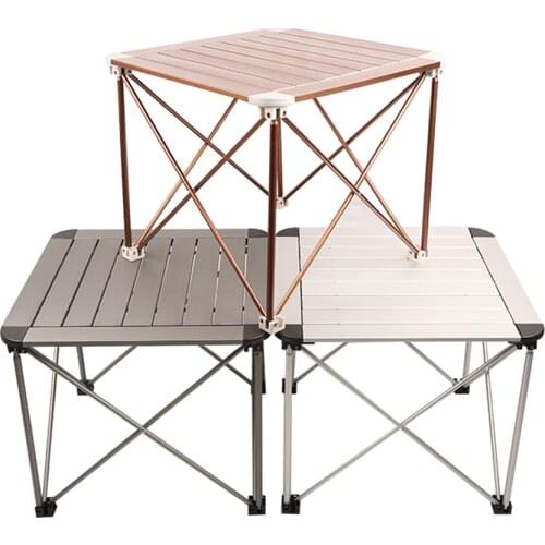 Outdoor Folding Camping Table Portable Ultralight Aluminum Table with Storage Bag for Camping, Picnic, BBQ, Beach, Fishing