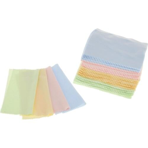 100pcs Microfiber Cleaning Cloths Eyeglass Lens Cleaner Spectacles Camera Photo Cleaning Cloths