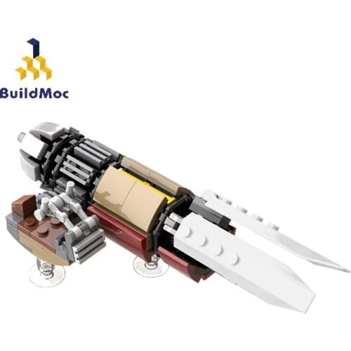 Buildmoc Technical Bike Speeder MOC The Marshalls Swoop Bicycle Star Movie Building Blocks Bricks Technician Toys For Children